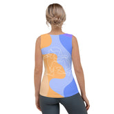 Girl Singing Line Art Sublimation Cut & Sew Tank Top - Beyond T-shirts